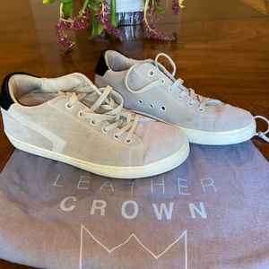 Leather Crown Beige Skt Italy Cap Sneaker